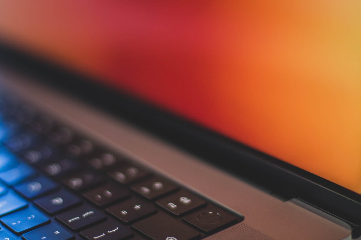photograph of a computer screen